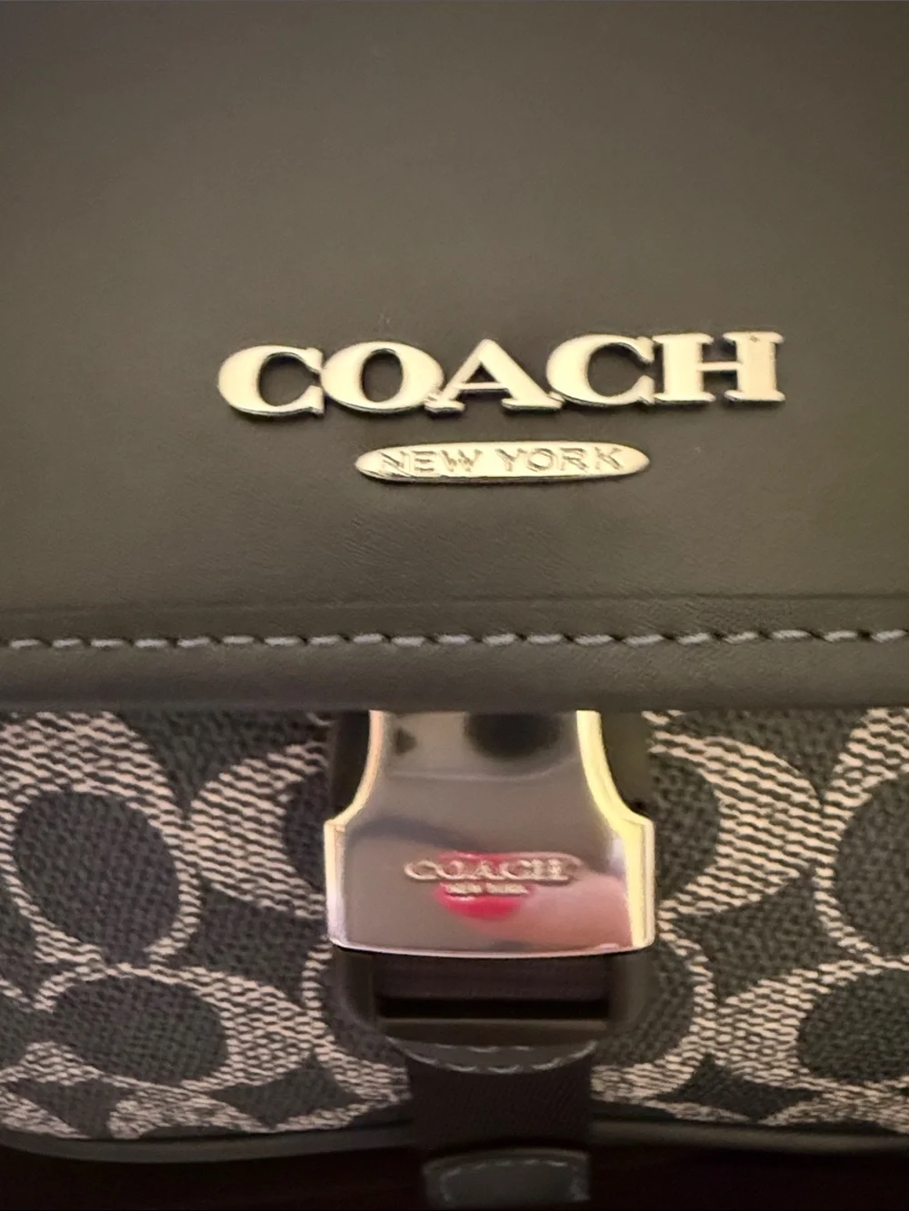 💙Coach NWT Blue Racer Crossbody Bag In Signature Canvas With Crossbody & Charms